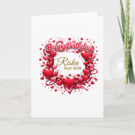 Benutzerdefinierte Happy Birthday Geschenkkarte – Karte