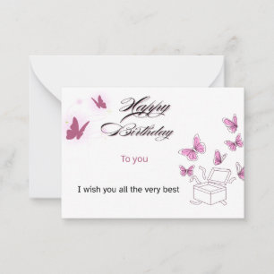 Benutzerdefinierte Happy Birthday-Karte   Personal Mitteilungskarte
