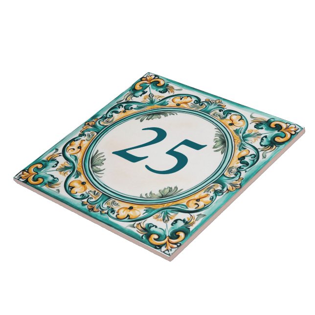 Benutzerdefinierte Hausnummer Emerald Grove Fliese (Seite)