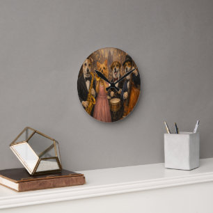 Benutzerdefinierte Haustier-Kunst Acryl-Wanduhr –  Runde Wanduhr