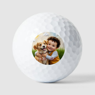 Benutzerdefinierte Haustiere Kinder Lustige Party  Golfball