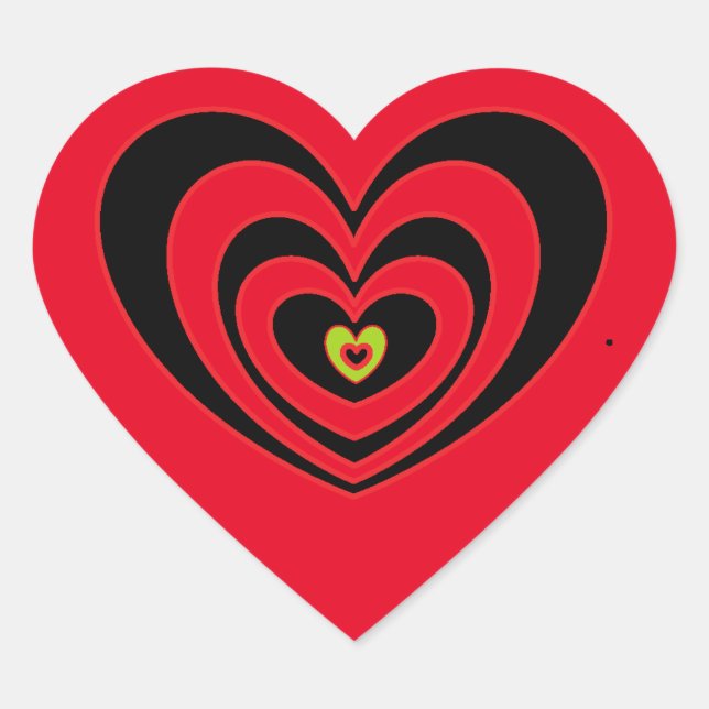 Benutzerdefinierte Heftpflaster für Notebook-Skate Herz-Aufkleber (Vorderseite)