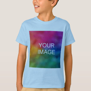 Benutzerdefinierte hellblaue Vorlage Hinzufügen vo T-Shirt