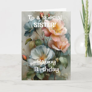 Benutzerdefinierte Helle Rosa Lilien Alles Gute zu Karte