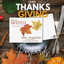 Benutzerdefinierte Herbstlaub-Geschäfts-Thanksgivi