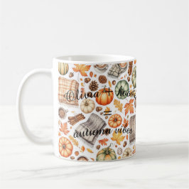 Benutzerdefinierte HerbstTasse - Hoodie Vibes Kaffeetasse