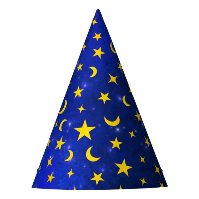Benutzerdefinierte Hexen und Wizards Party Hat Partyhütchen (Vorderseite)