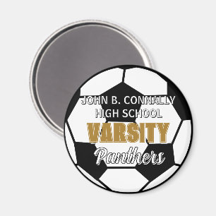 Benutzerdefinierte High School Varsity Fußballmann Magnet