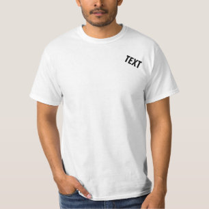 Benutzerdefinierte Hinzufügen von Textvorlage Mode T-Shirt