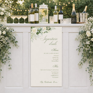Benutzerdefinierte His & Hers Signature-Drinks Hoc Banner