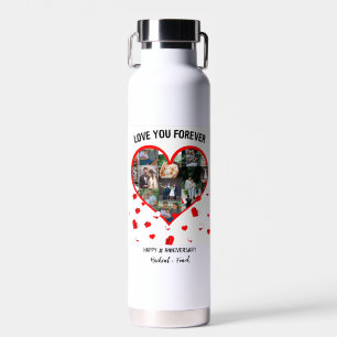 Benutzerdefinierte Hochzeit-Jubiläums-Herz-Foto-Co Trinkflasche