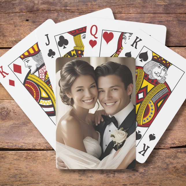 Benutzerdefinierte Hochzeitfavoriten Foto Spielkar Spielkarten (Von Creator hochgeladen)