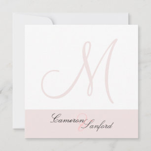 Benutzerdefinierte Hochzeitseinladungen Monogramm Einladung