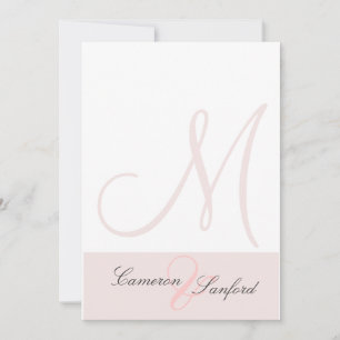 Benutzerdefinierte Hochzeitseinladungen Monogramm/ Einladung