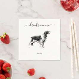 Benutzerdefinierte Hochzeitsgetränke auf mir Hund  Serviette