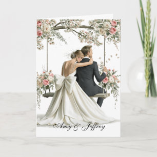 Benutzerdefinierte Hochzeitskarte Karte