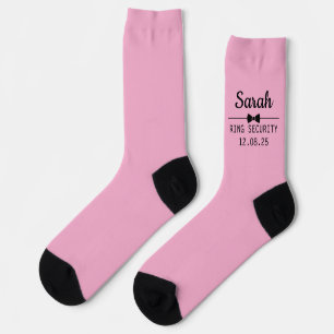 Benutzerdefinierte Hochzeitssocken mit Namen und H Socken