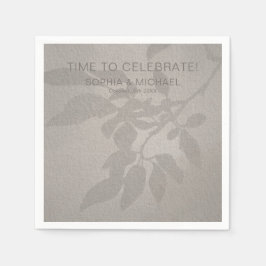 Benutzerdefinierte Hochzeitvorlagen Soft Shadows-B Serviette