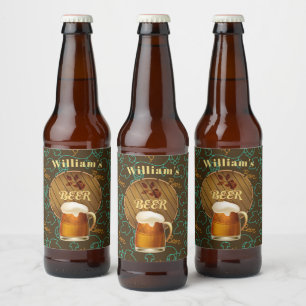 Benutzerdefinierte Hops Bierflaschenetikett