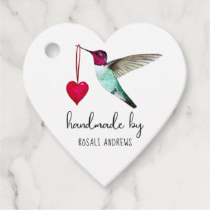 Benutzerdefinierte Hummingbird-Bevorzugungstags Geschenkanhänger