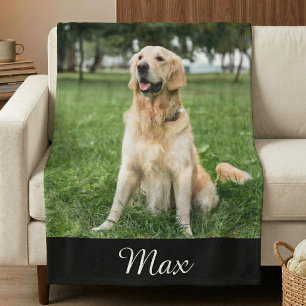 Benutzerdefinierte Hund Foto-Fleece-Decke Fleecedecke
