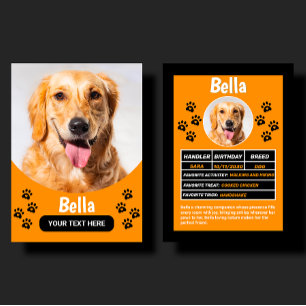 Benutzerdefinierte Hund Haustier Geburtstag & Gesc Telefonnummerkarte