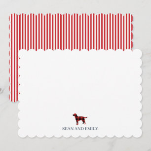 Benutzerdefinierte Hund Labrador Streifen Logo Sch Dankeskarte