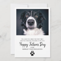 Benutzerdefinierte Hunde-Foto-Vatertagskarte vom R