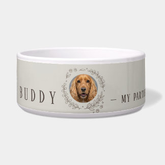 Benutzerdefinierte Hundefoto-Schale | Elegante Ker Napf