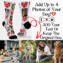 Benutzerdefinierte Hundemaul-Socken, Personalisier