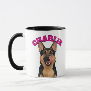 Benutzerdefinierte hungrige Deutsche Schäferhund-I Tasse