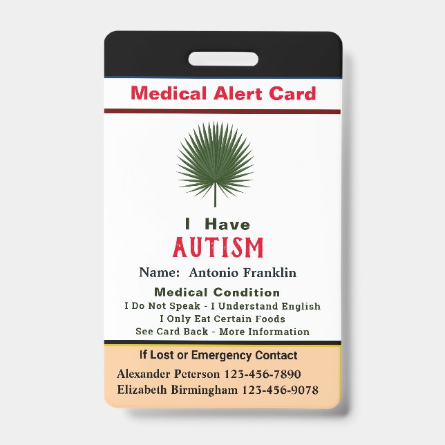 Benutzerdefinierte ID-Identifikation Kindererwachs Ausweis (Front)