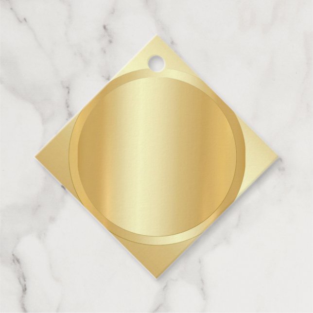 Benutzerdefinierte Imitat Gold Elegante Moderne Le Geschenkanhänger (Vorderseite)
