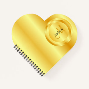 Benutzerdefinierte Imitat Gold Elegante Template M Notizbuch