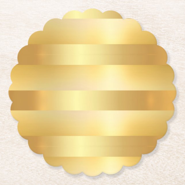 Benutzerdefinierte Imitate Gold Blank Moderne Eleg Untersetzer (Vorderseite)