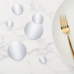 Benutzerdefinierte Imitate Silver Metallic Look Mo Konfetti