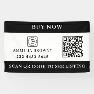 Benutzerdefinierte Immobilien-QR Zu Verkaufen Sc Banner