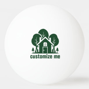 Benutzerdefinierte Immobilienfirma Green Forest Ho Tischtennisball