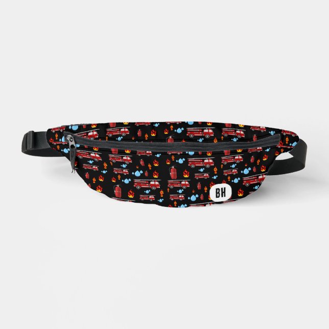 Benutzerdefinierte Initialen Monogram Boys Fireruc Bauchtasche (Vorderseite)
