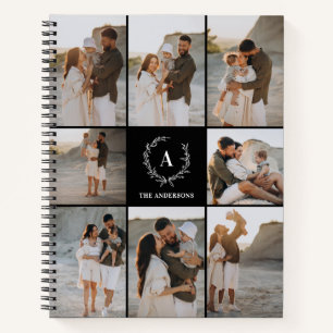 Benutzerdefinierte Initials Elegante Monogramm-Fot Notizbuch