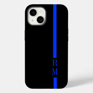 Benutzerdefinierte Initials für dünne blaue Linie Case-Mate iPhone 14 Hülle