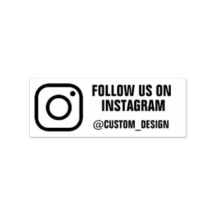 Benutzerdefinierte Instagramm-Adresse Gummistempel