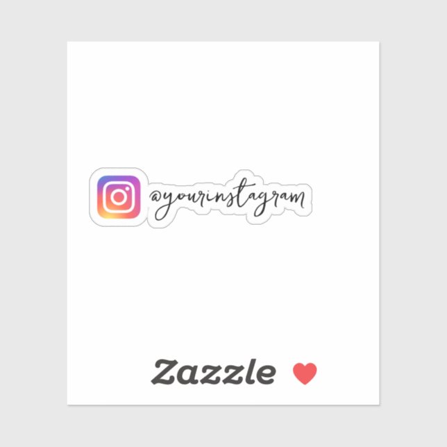 Benutzerdefinierte Instagramm-Social-Media Aufkleber (Blatt)