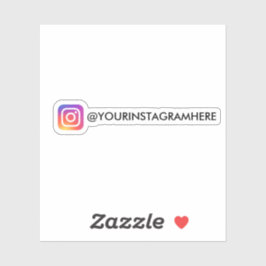 Benutzerdefinierte Instagramm-Social-Media Aufkleber