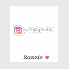 Benutzerdefinierte Instagramm-Social-Media Aufkleber