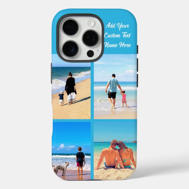 Benutzerdefinierte iPhone-Fall für Foto und Text-C iPhone 16 Pro Hülle (Rückseite)