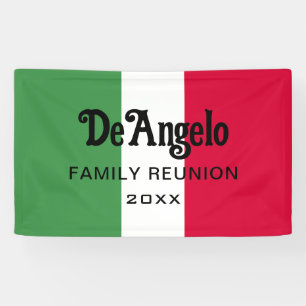 Benutzerdefinierte italienische Familiennamen-Name Banner
