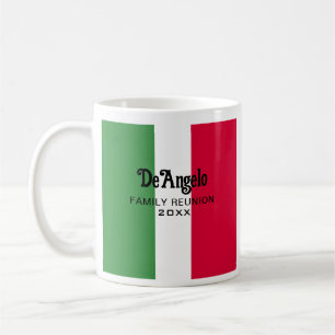 Benutzerdefinierte italienische Familiennamen-Name Kaffeetasse