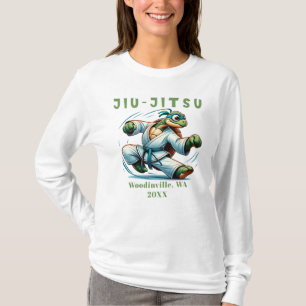 Benutzerdefinierte Jiu-Jitsu Kampfsport Ort Datum T-Shirt