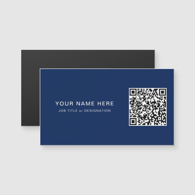 Benutzerdefinierte Job Title Navy Magnet-Karte mit Magnetkarte (Vorne/Hinten)